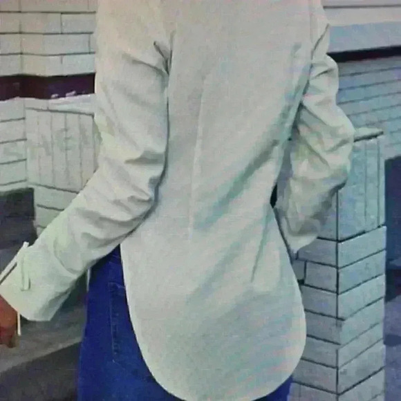Women's White Long Sleeve Blouse Size M - Picture 1 of 3